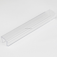 Tira de Sellado Duradera y Moderna JINSU de PVC/Policarbonato para Puertas y Ventanas con Cepillo, Instalación con Tornillos, Uso en Hoteles