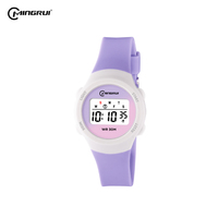 Nouvelle Arrivée Montre Digitale LED à Bracelet en Acrylique Étanche 30M pour Étudiants, Sportive, Colorée, Personnalisée, avec Alarme, Vente en Gros