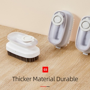 New Soft Bathroom Clean Home Tool Toilet Brush pp Material Cleaning Edge Brush <b>Clothes</b> Stain Removal Brush - Product Image 6