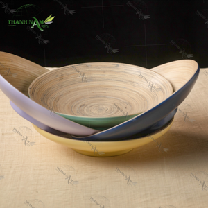 Nouveauté OEM, ensemble de vaisselle de collection d'assiettes en bambou écologique personnalisées, ustensiles de cuisine classiques de style occidental pour la vente en gros - Product Image 6