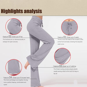 Taille haute extensible femmes Yoga pantalon avec tissu respirant pour vêtements de sport en gros Logo personnalisé femmes Yoga pantalon - Product Image 4