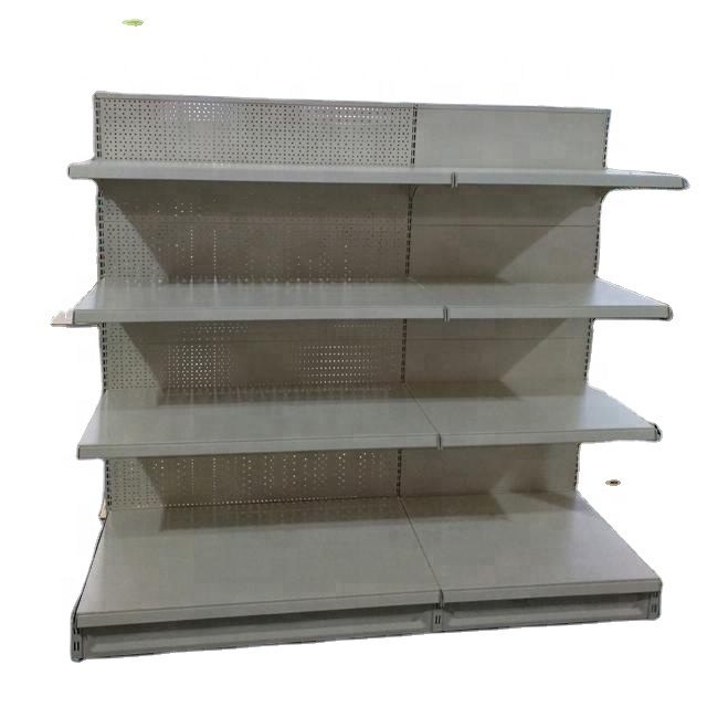 Tego Metal Gondola Supermarket Shelf/Racking Single or Double Sided End Shelf