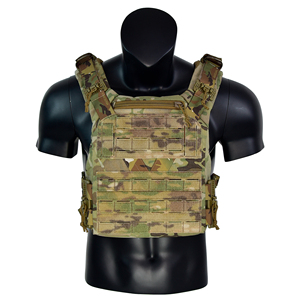 Israëlische ES-K1226 stijl V-vormige plaatdrager tactisch vest met snelontkoppelingsmolle systeem, chaleco tactico MC camouflage 500D - Product Image 2