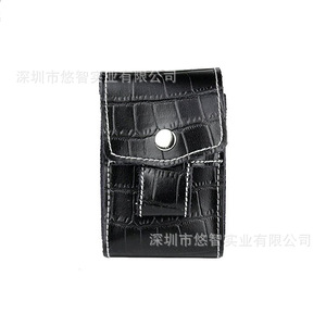 Étui à cigarettes personnalisé en cuir PU, étui à cigarettes universel en cuir imperméable à motif crocodile, étui pour briquet. - Product Image 3