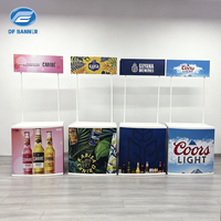 Vente chaude Portable Pliable PP/ABS Présentoir Comptoir Stand pour la Publicité Commerciale & Promotion Utilisation de la Table
