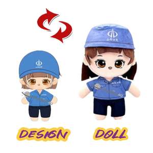 Kwaii Plushie tessuto morbido fatto per bambini su misura bambola di peluche Oem Odm produttori di bambole - Product Image 4