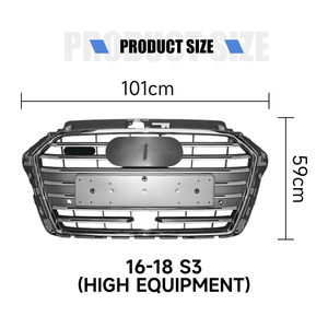 Grille avant de haute qualité pour <span class=keywords><strong>Audi</strong></span> A3 2016-2018, grille nid d'abeille pour <span class=keywords><strong>Audi</strong></span> A3 <span class=keywords><strong>8v</strong></span> 2016-2018 - Product Image 6