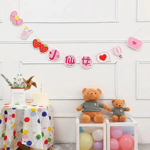 ป้ายแบนเนอร์ทรงกลมสำหรับเด็ก ฉลอง<span class=keywords><strong>วัน</strong></span>เกิด ทำเองได้ ตกแต่งงานปาร์ตี้ด้วยกระดาษหลากสี สำหรับงานฉลองวันเกิด - Product Image 5