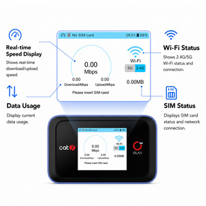 Wholesale OLAX MT60 WiFi6 4G LTE <b>Mobile</b> <b>Router</b> Cat7 300Mbps Universal Bands B71 B66 4000mAh Pocket WiFi With LCD High-Speed Wi-F - Product Image 4
