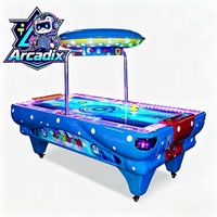 Table de hockey sur air commerciale à monnayeur pour 2 joueurs, machine de jeu d'arcade sportive à récompense pour enfants et adultes, idéale pour les centres de divertissement