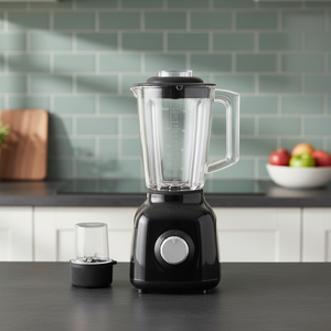 Blender électrique portable JIZYA, 4 lames, 2 vitesses, capacité de 1,6 L, utilisation domestique, appareil de cuisine multifonction - Product Image 3