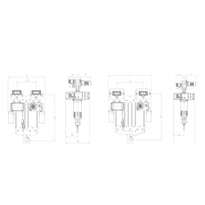 Palans à chaîne électriques <span class=keywords><strong>BRIMA</strong></span> BMS 10 tonnes pour équipement de levage industriel, chaîne de charge G80, utilisation intensive, télécommande - Product Image 2