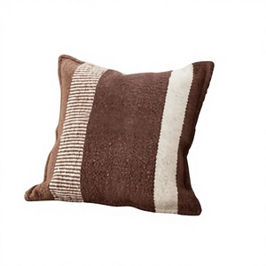 Fashionable Boho Outdoor Custom Wool Cushion Cover Hot Selling Unique Handwoven Decorative <b>Throw</b> Pillow Vintage Pattern ITHL - Product Image 1