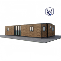 Maison en conteneur en acier extensible de 40 pieds, kits préfabriqués duplex, villa, chambre à coucher, salon, moderne, asiatique, étanche