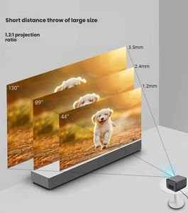 โปรเจคเตอร์ Full <span class=keywords><strong>HD</strong></span> 1080P แบบออพติคอลที่มีอายุการใช้งานยาวนานพร้อมชิพ H713พอร์ตที่หลากหลายสำหรับการเล่นภาพยนตร์กับครอบครัว - Product Image 4