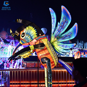 SGFL265 Linterna de animales de alta calidad Carnaval de Navidad Linterna de festival de lagarto realista a la venta - Product Image 3