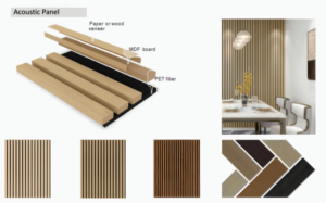 Panneau acoustique PET insonorisant artistique en forme de vague 3D en placage de bois MDF de qualité supérieure pour salle d'enregistrement - Product Image 3