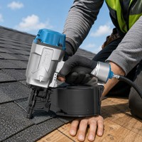 Cloueur pneumatique industriel Toua CN45 pour toiture, 15 degrés, avec chargeur de 120 clous, conçu pour les projets de construction de toitures
