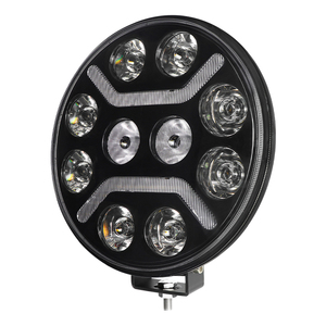 Luces LED AURON de 9 Pulgadas para Camiones, Alta Luminosidad, 10000 Lúmenes, DRL, Faros Antiniebla para Camión, Tractor, Excavadora, Techo de Automóvil - Product Image 3
