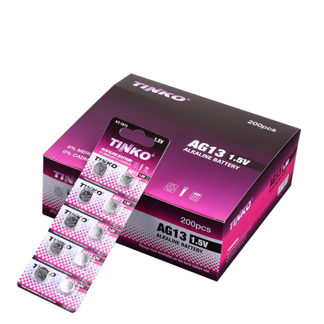 Rechargeable Lr44 / AG13 Alkaline Button Cell Battery