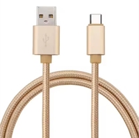 Accessoires mobiles Câbles de données USB Câble de charge rapide tressé en nylon USB a vers type C