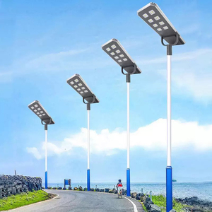 Lampara Solar <span class=keywords><strong>Exterior</strong></span> Luces de camino solar Todo en uno Farola solar Célula solar Luces solares para patio Lampadaire Solaire - Product Image 6