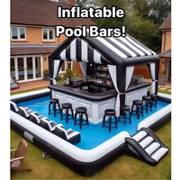 Bar de piscine gonflable de loisirs et de divertissement de haute qualité personnalisé en usine avec tente adapté à une variété de scènes