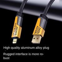Kabel Data Pengisian Daya Super Cepat Mecha Woven 6A 4 in 1 PD27W Inti Tembaga Selubung PVC Multifungsi untuk Ponsel