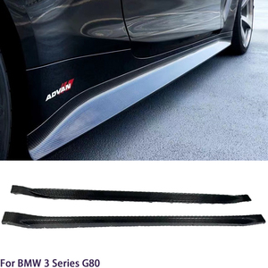 สเกิร์ตข้างคาร์บอนไฟเบอร์ทรง 3 มิติ สำหรับรถยนต์ซีรีส์ 3 G80 ปี 2019-2025 - Product Image 2