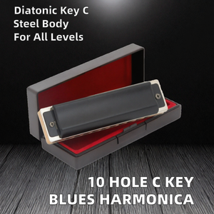 Harmonica diatonique à 10 trous en Do, Blues Harmonica, KS-1003, acier inoxydable, pour débutant/professionnel - Product Image 2