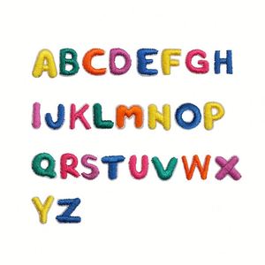 Mini patchs en tissu brodés de 2,5 cm avec des chiffres numériques utilisés pour décorer les vêtements, les sacs et les chapeaux, taille mini, mini lettre - Product Image 1