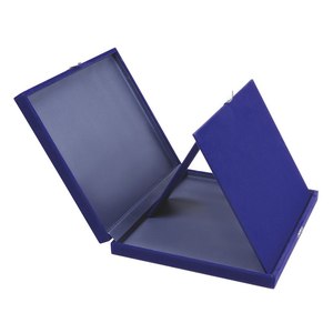 Étui de protection pour plaque d'immatriculation en velours bleu 23x19cm, pliable - Product Image 2