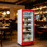 Réfrigérateur commercial YULONGE pour supermarché, vitrine réfrigérée verticale à porte vitrée, armoire à boissons alcoolisées