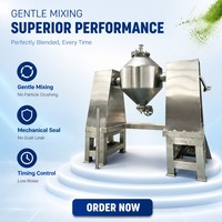Mélangeur industriel de type W, machine de mélange continu de poudres pour poudres cosmétiques, additifs alimentaires, épices fines
