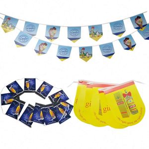 Guirnalda de Banderas Personalizadas para Exteriores, Banderas Decorativas para Festivales, Guirnalda de Banderas de 10 Metros - Product Image 1