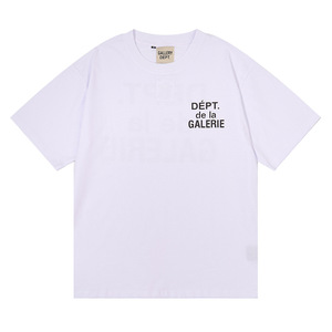 T-shirts décontractés pour hommes Gallery Fashion Designer, manches courtes, 100% coton, 260 grammes, vintage, été, uni, logo tricoté, lettres, nouveauté - Product Image 3