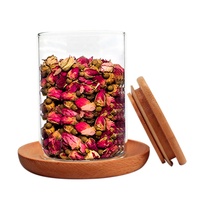 Pot de rangement en verre pour bonbons, design minimaliste de luxe léger, texture modérée, pour décoration intérieure de milieu de gamme et restaurants haut de gamme
