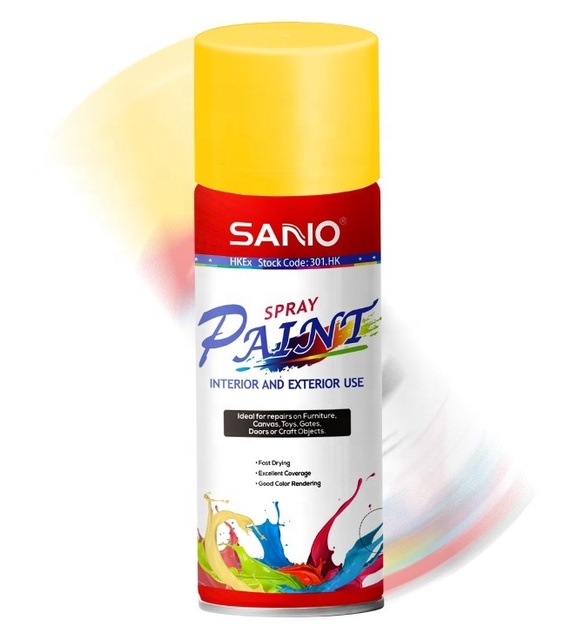 China Manufacturer Customized High Quality Metallic Color 400ml Gloss Acrylic Metallic Cheap Spray Paint Acrylic Paint