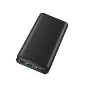 High Capacity 20000mah External Battery PD 65w Fast Charging Powerbank 3 slots output Power Bank for dell Macbook laptop