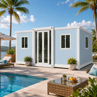 Casa Contenedor Expandible Ecológica, Lista para Energía Solar, Ideal para Resorts y Campamentos