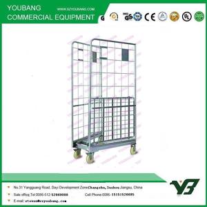 उच्च उज्ज्वल नए डिजाइन वाटरप्रूफ जाल फोल्डिंग लॉजिस्टिक्स शॉपिंग ट्रोली और कार्ट 5 'पू के साथ सुपरमार्केट्स वेयरहाउस गोदामों के लिए - Product Image 4