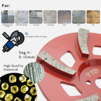 4 5 6 7 Inch 250mm TGP Turbo Disque de meule diamantée pour sol et mur en pierre de béton