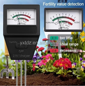 Precio de fábrica 2 en 1 Medidor de <span class=keywords><strong>PH</strong></span> de suelo profesional <span class=keywords><strong>Sensor</strong></span> de humedad Medidor de <span class=keywords><strong>PH</strong></span> Probador de <span class=keywords><strong>pH</strong></span> del suelo con 3 sondas para jardín - Product Image 2