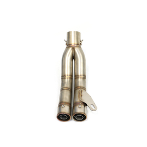 Tubo de Escape Doble Universal de 51 mm para Motocicleta, Acero Inoxidable, para <span class=keywords><strong>Honda</strong></span> <span class=keywords><strong>CBR</strong></span> CBR125 CBR250 MI003 Z800 <span class=keywords><strong>Moto</strong></span> - Product Image 6