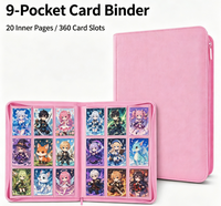 Album classeur en cuir PU à 9 pochettes et 360 emplacements, étanche et anti-poussière, pour collection de cartes TCG, pour enfants