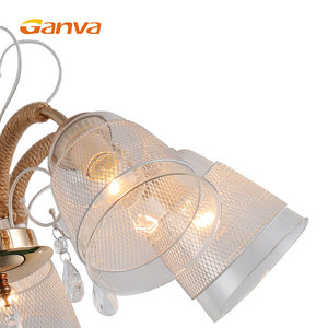Antiguo lámparas de araña de cristal <span class=keywords><strong>para</strong></span> la venta decoración del hogar de la pantalla de vidrio colgante luces - Product Image 4