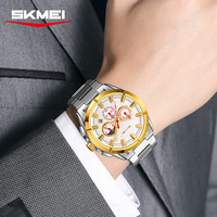Montres pour hommes d'affaires de haute qualité avec mouvement à quartz OEM/ODM, acier inoxydable, verre de 47 mm, étanches, vente en gros, personnalisez votre design