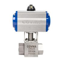 Vente de liquidation COVNA B2B : Vannes de sécurité à actionnement pneumatique double effet, vanne 2 voies, contrôle et régulation du flux d'air haute pression