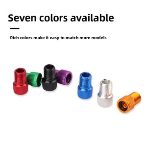 Valve de conversion pour gonflage de pneu de vélo à pignon fixe, en aluminium et laiton, durable, filetage standard - Product Image 4