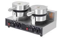 Prix usine Double face 2 plantes gaufrier Machine gaufrier Machine Machine commerciale pour gaufres